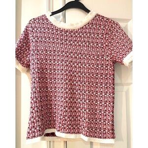 Red Fashion knit top size 4
